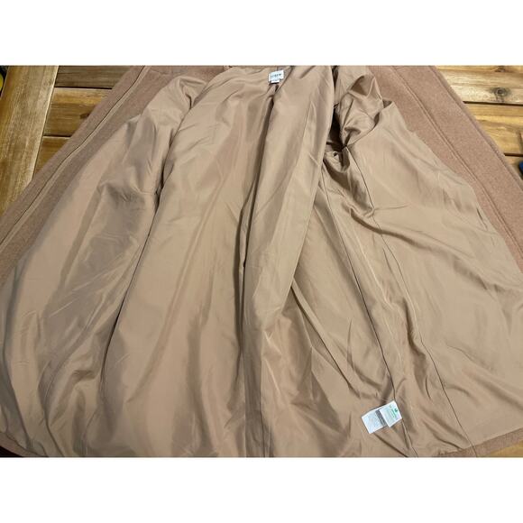 J. Crew City Coat Wool Side Zipper Heather Acorn Size 16 - Picture 10 of 12